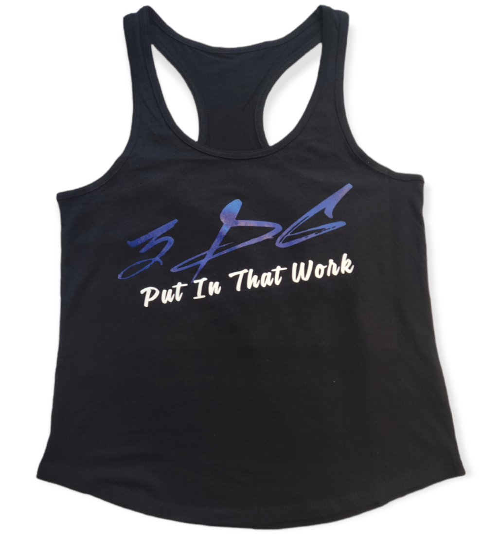 3DG Clothing - 3DG™ Racerback Tank Blue/Black 2