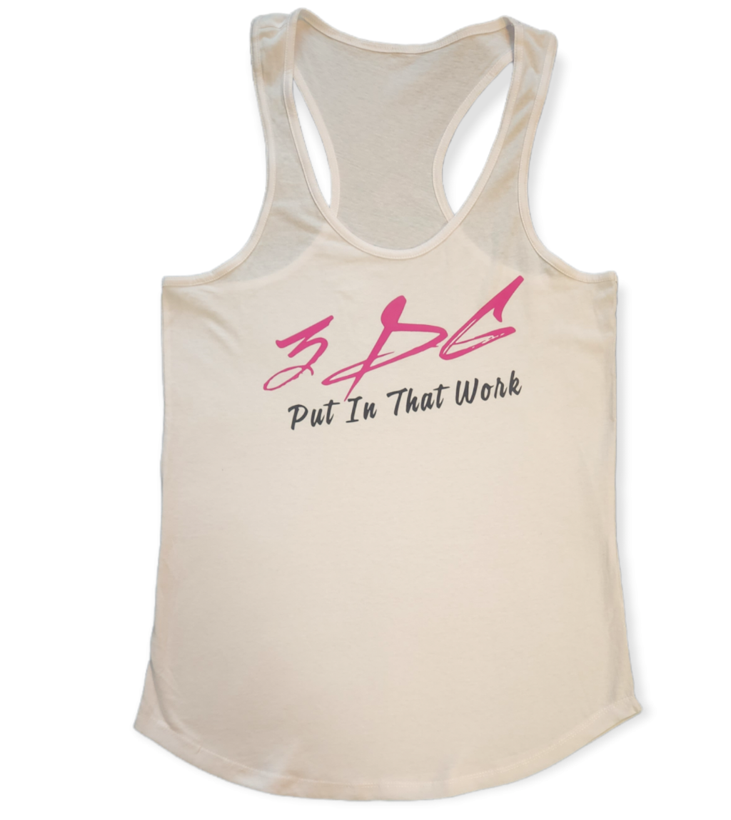 3DG Clothing - 3DG™ Racerback Tank Pink/White/Black 2