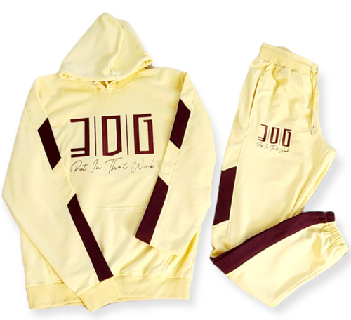 3DG Clothing - 3DG™ Cream & Maroon Tracksuit