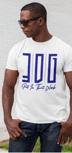 3DG Clothing - 3DG™ T-shirt Blue/White
