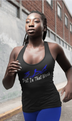 3DG Clothing - 3DG™ Racerback Tank Blue/Black