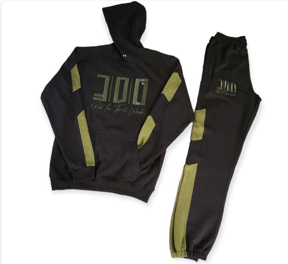 3DG Clothing - 3DG™ Black & Olive Tracksuit